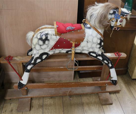 A rocking horse, 117cm wide